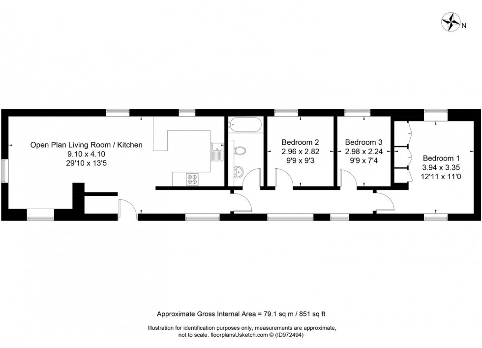 Floorplan for The Old Stables, Green Lane, Ringmer, Lewes