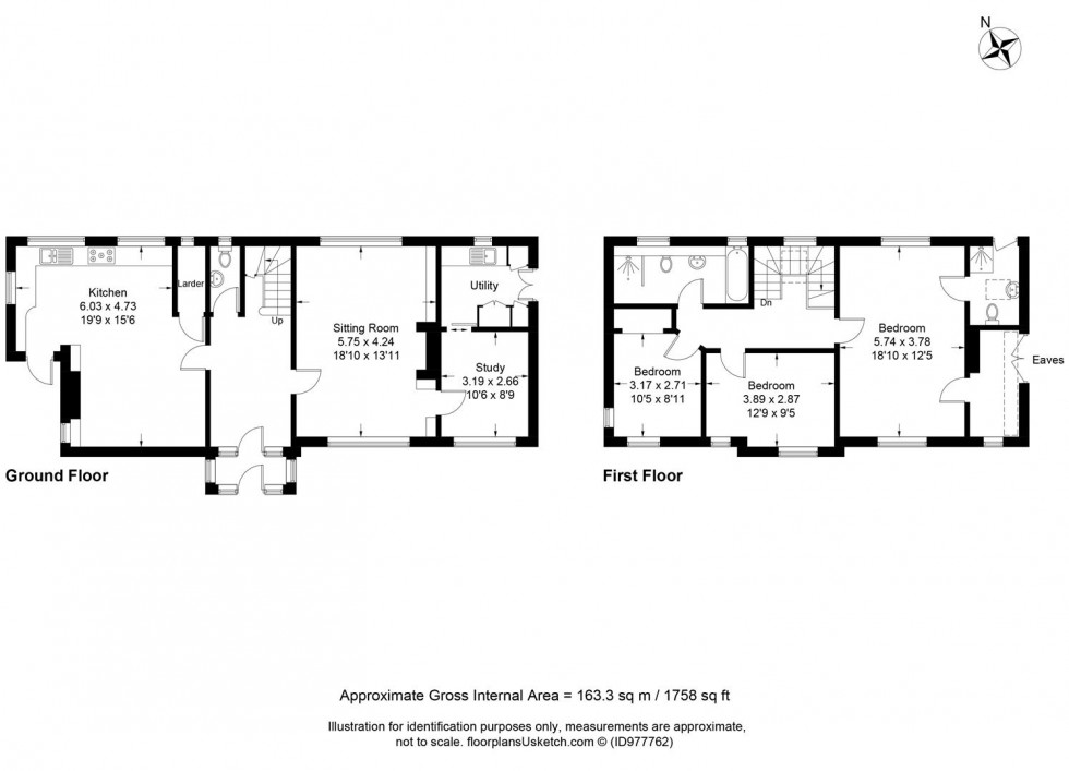 Floorplan for Ferrers Road, LEWES