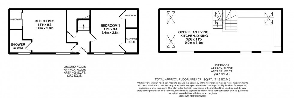 Floorplan for Fisherman's Cottage, Foundry Lane, Lewes