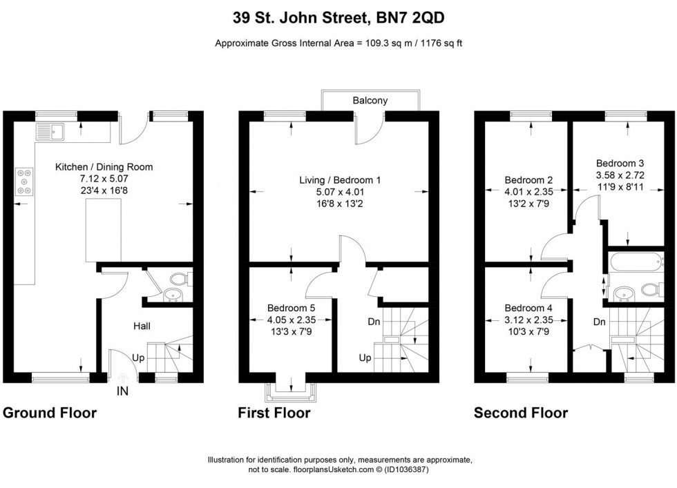 Floorplan for St. John Street, Lewes