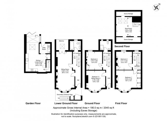 Floorplan for St. Johns Terrace, Lewes