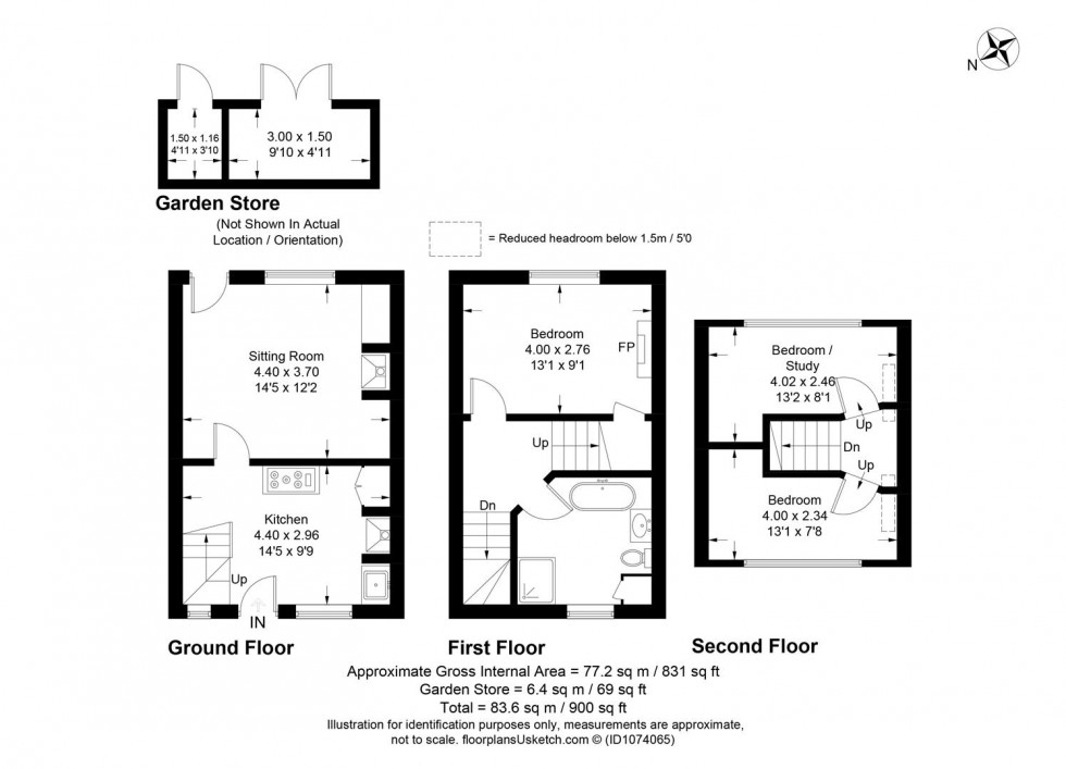 Floorplan for Weald Close, Barcombe, Lewes
