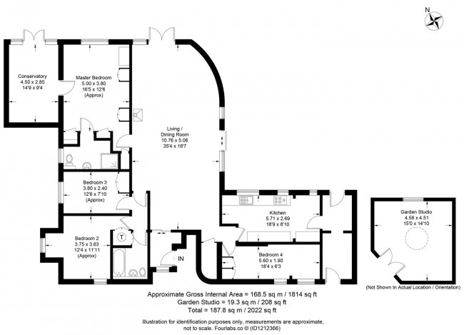 Floorplan for The Street, Rodmell, Lewes