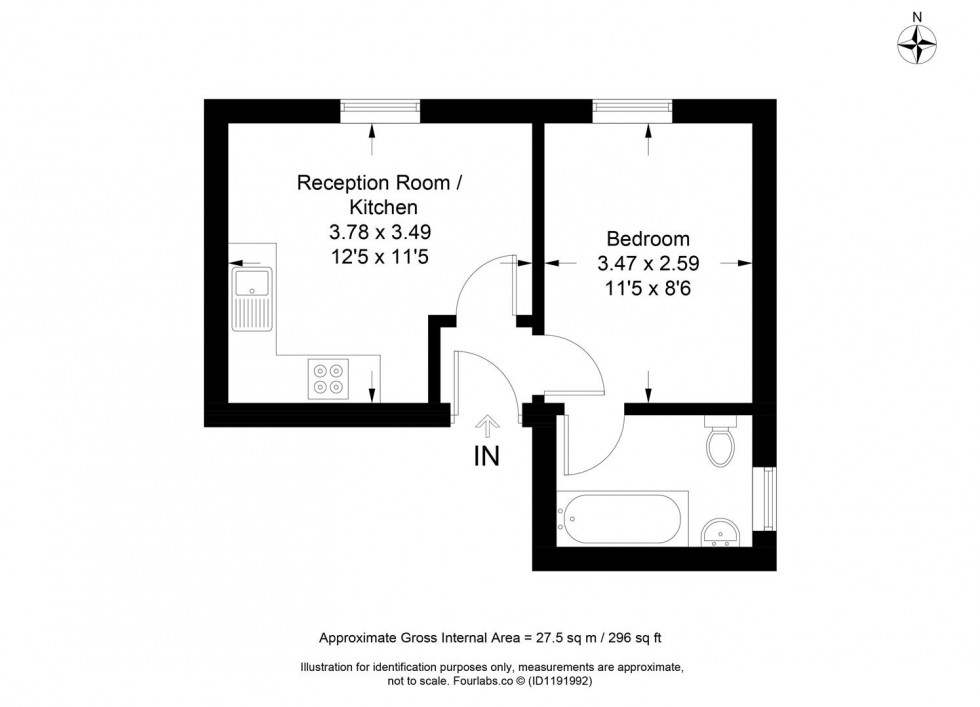 Floorplan for High Street, Lewes