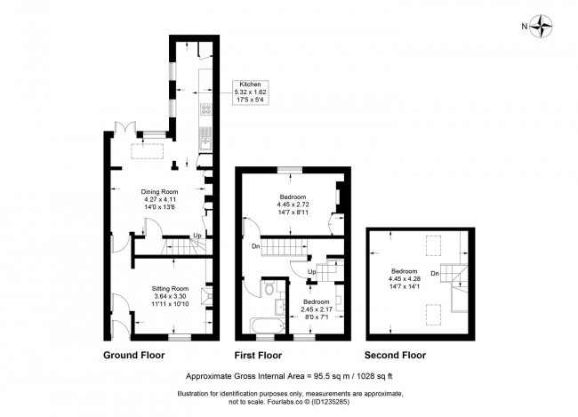 Floorplan for St. Peters Place, Lewes