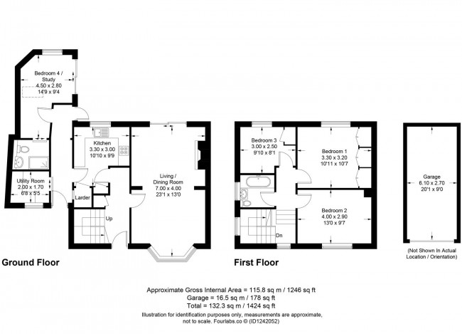Floorplan for St Michaels Terrace, Lewes