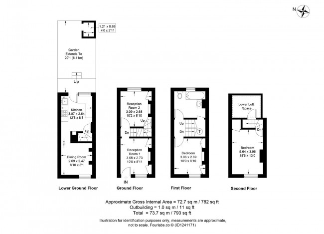 Floorplan for Castle Banks, Lewes
