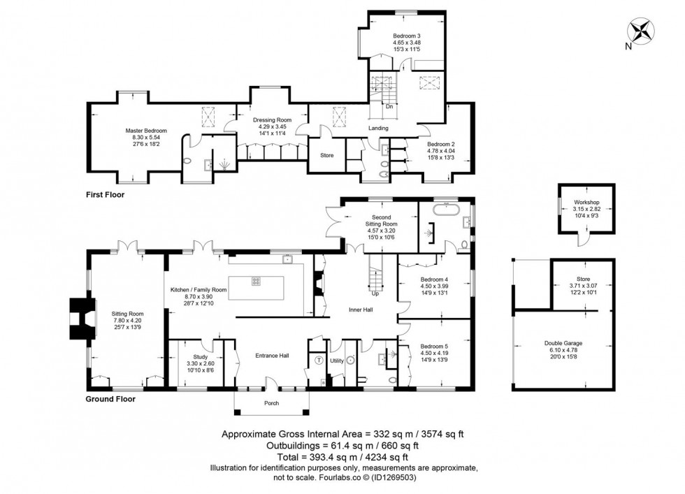 Floorplan for Norlington Lane, Ringmer