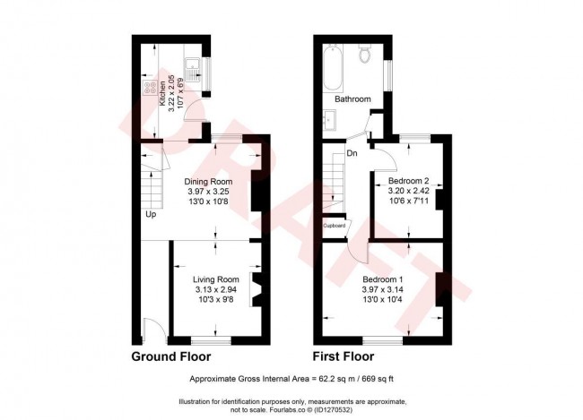 Floorplan for Valence Road, Lewes