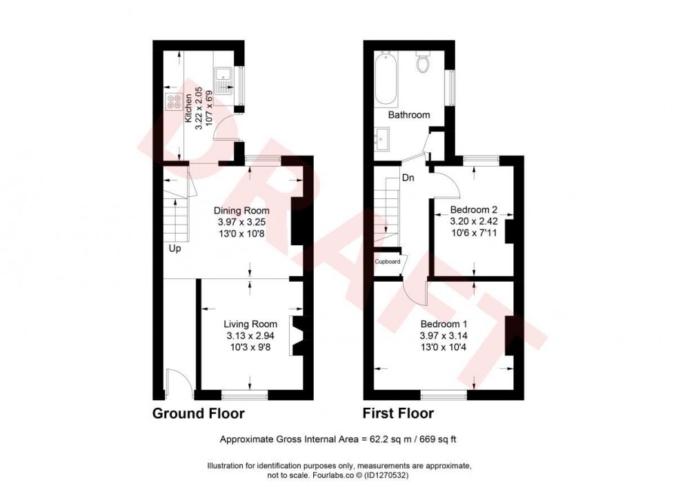 Floorplan for Valence Road, Lewes