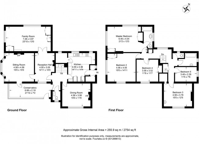 Floorplan for Houndean Rise, Lewes