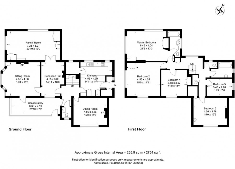 Floorplan for Houndean Rise, Lewes