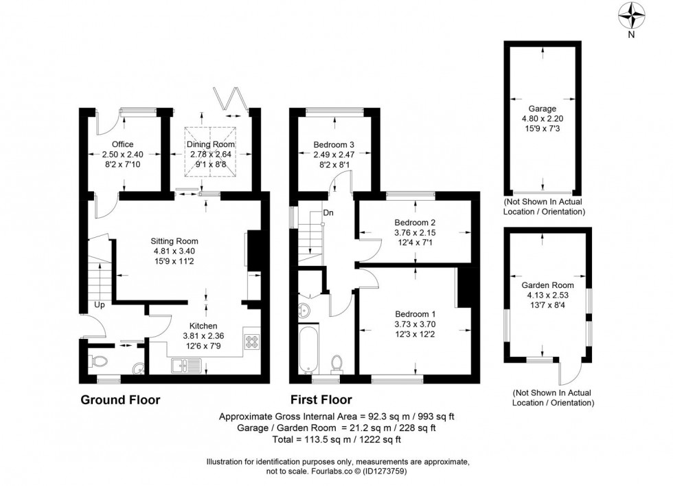 Floorplan for Valley Road, Lewes