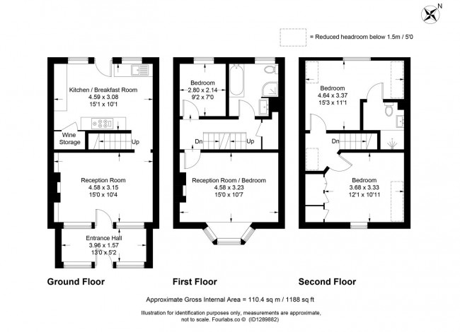 Floorplan for Springett Cottages, Ringmer