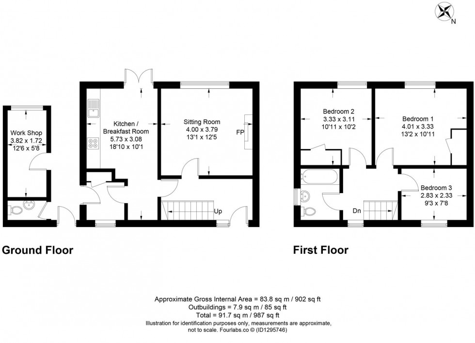 Floorplan for Stansfield Road, Lewes