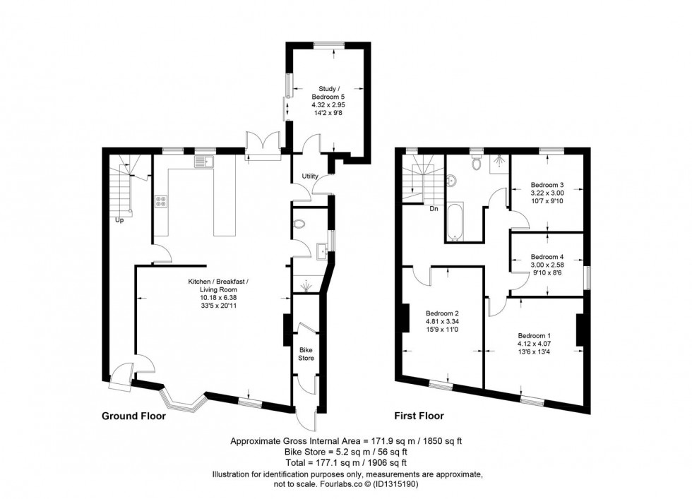 Floorplan for North Barnes Lane, Plumpton Green