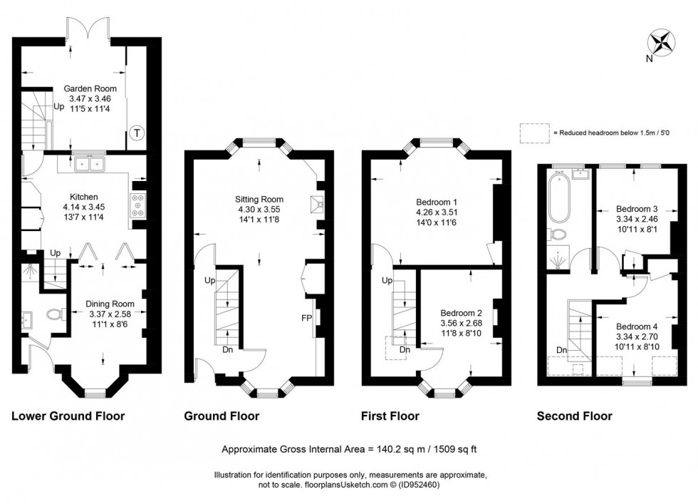 Floorplan for Grange Road, Lewes