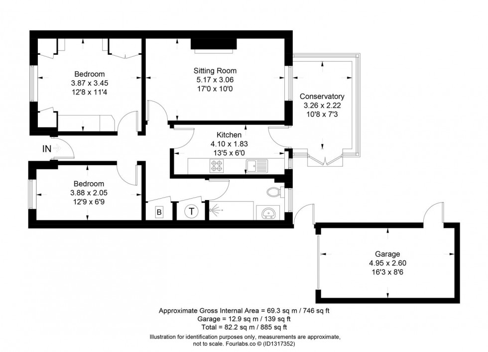Floorplan for Oakmede Way, Ringmer, Lewes